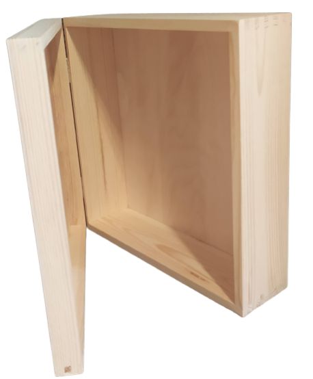 Drewniane pudełko szkatułka kasetka 28cm x 28cm 28x28cm kwadratowa z deklem.