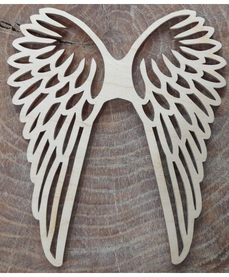 Drewniane  skrzydła skrzydełka ażurowe do anioła z makramy ze sznurka do ramki anioły rękodzieła