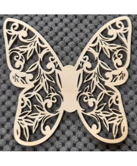 Drewniane  skrzydła skrzydełka ażurowe motyl motyla do anioła z makramy ze sznurka do ramki