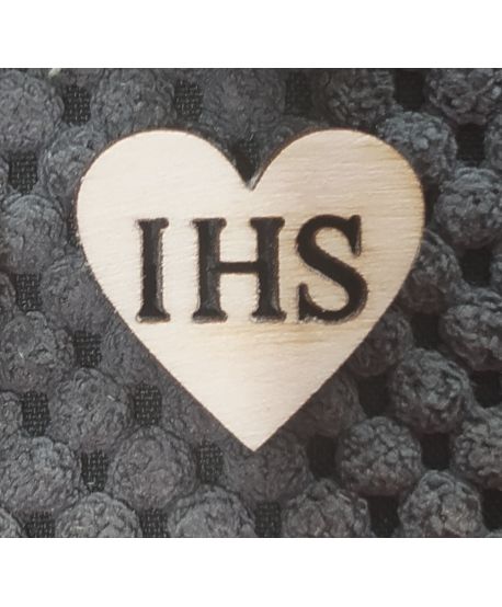 Drewniane koło serce IHS hostia małe do rączek aniołka zestaw 10 sztuk