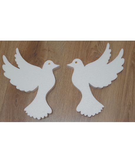 Gołąb gołębica styropianowa 30cm dekoracja komunijna Boże Ciało