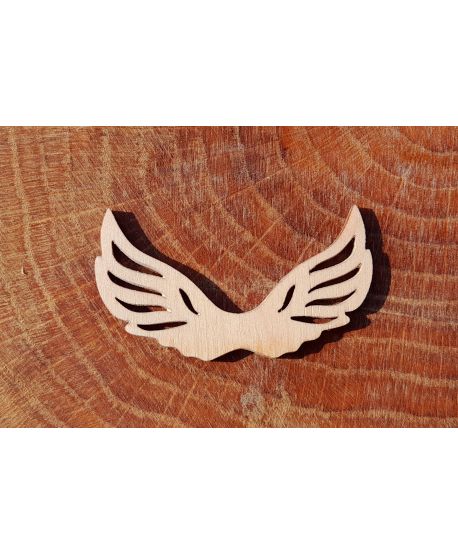 Drewniane  skrzydła skrzydełka mini 6 cm ażurowe do anioła kuli akrylowej z otworem z makramy baza makramowych szydełkowych