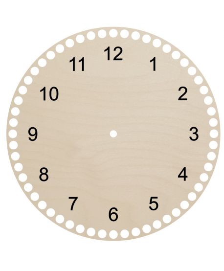 Baza do makramy zegara z mechanizmem makrama AŻUROWA 25 cm do szydełkowania