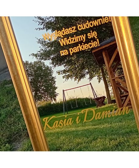 Selfie Mirror wynajem lustro do zdjęć z napisami ślub wesele 170cm na wynajem