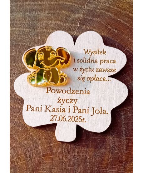 Upominek dla dzieci uczniów koniczynka od wychowawcy wychowawczyni na koniec roku szkolnegozakończenie ósmej trzeciej klasy