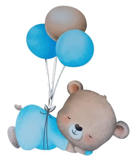 Dekoracje wielkoformatowe MIŚ z balonami ścianka balonowa dekoracja pokój dziecka