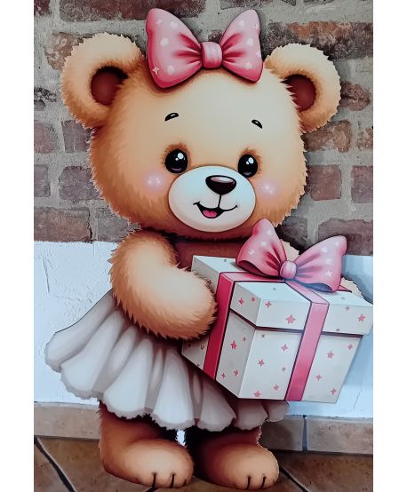 Dekoracje wielkoformatowe MIŚ teddy bear dla dziewczynkiścianka balonowa dekoracja pokój dziecka