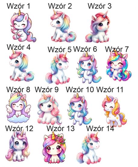 Dekoracje dekoracja wielkoformatowe jednorożec konik kolorowy na ściankę balonową 90cm