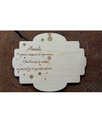 Drewniana tabliczka baza...