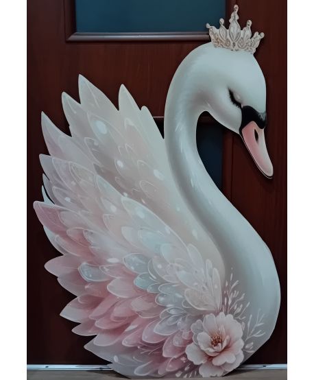 Dekoracje wielkoformatowe Łabądź  Łabądek na ściankę balonową  90cm