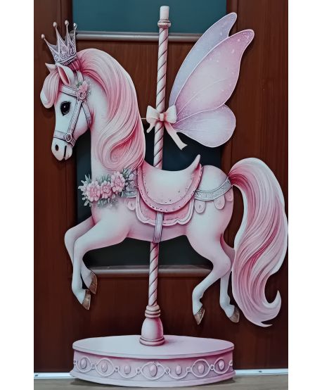 Dekoracje wielkoformatowe Karuzela Koń na biegunach na ściankę balonową  90cm