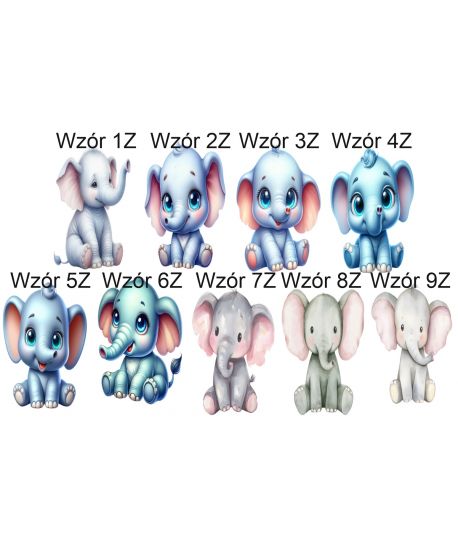 Dekoracje dekoracja wielkoformatowe Słoń słoniątko na ściankę balonową 90cm Roczek Urodziny