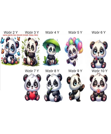 Dekoracje dekoracja wielkoformatowe Panda pandusia na ściankę balonową 90cm Roczek Urodziny