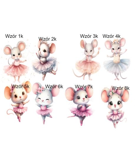 Dekoracje dekoracja wielkoformatowe Myszka baletnica na ściankę balonową 90cm Roczek Urodziny