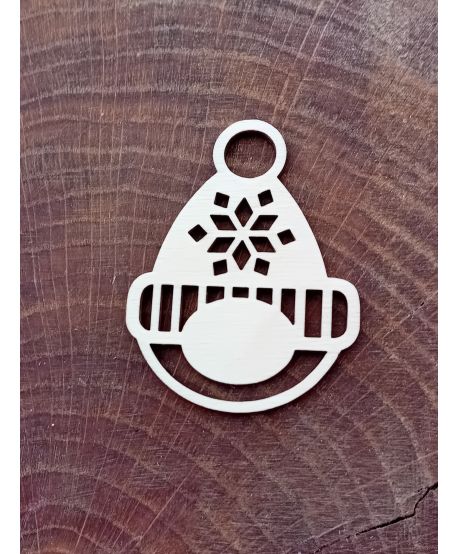 Bazy do mini makramy świątecznej głowa Mikołaja zawieszka drewniane ażurowe z makramy baza makramowych szydełkowych