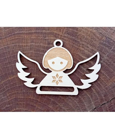 Bazy do mini makramy świątecznej głowa Aniołek zawieszka drewniane ażurowe z makramy baza makramowych szydełkowych