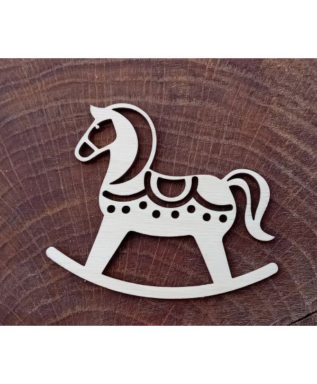 Bazy do mini makramy świątecznej koń na biegunach zawieszka drewniane ażurowe z makramy baza makramowych szydełkowych