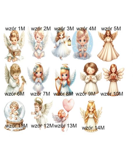 Dekoracje wielkoformatowe aniołek anioł  wzory dla dziewczynki chłopca ścianka balonowa XXL 90cm