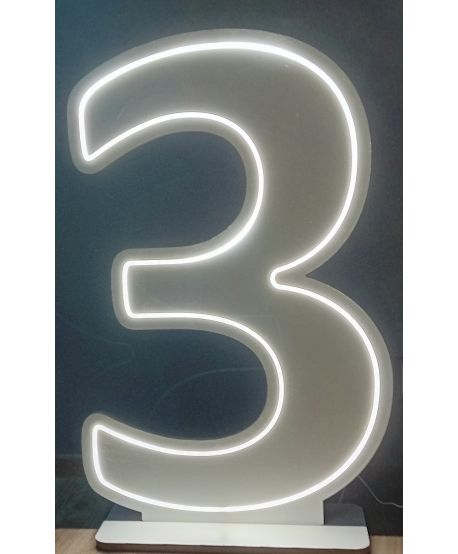 Cyfra Liczba LED urodziny dekoracja do ścianki eventy 100 cm