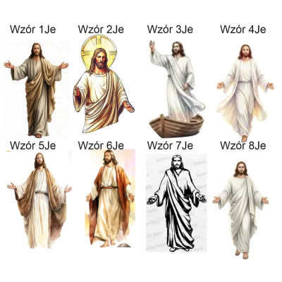 Dekoracje wielkoformatowa postać Pana Jezusa Jezus Pasterz do Kościoła Boże Ciało Bierzmowanie wzory
