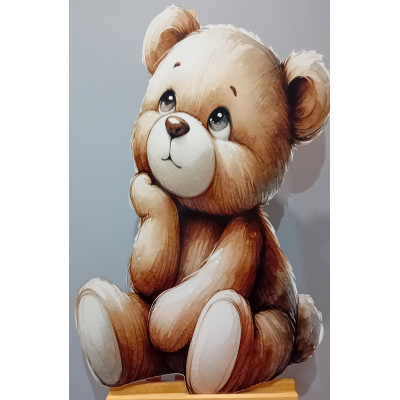 Dekoracja wielkoformatowa myślący miś 90cm