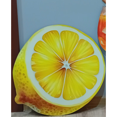 Dekoracja wielkoformatowa cytryna letnia pary aperol drink urodzinowa letnia