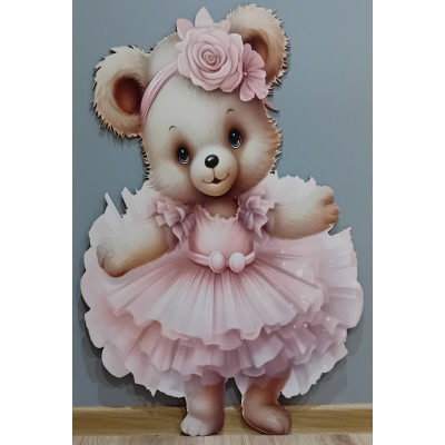 Dekoracje dekoracja wielkoformatowe Miś pluszak baletnica Stitch na ściankę balonową 90cm Roczek Urodziny
