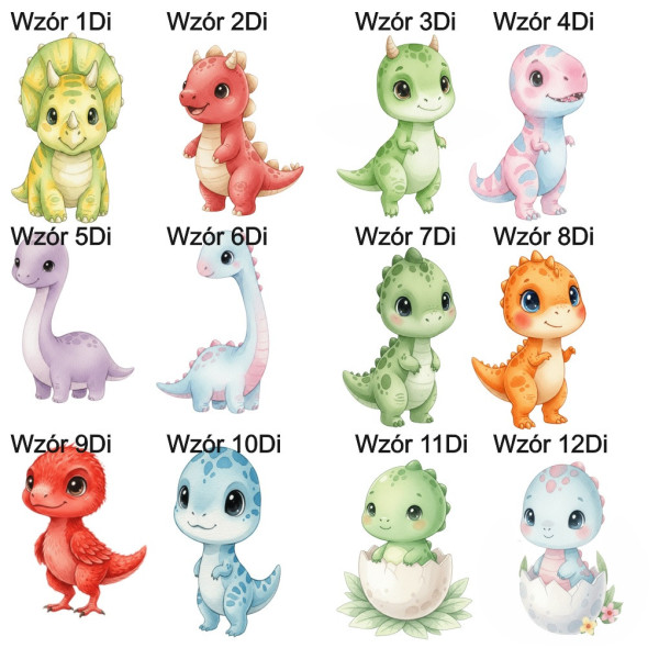 Dekoracja ścianki urodzinowej wielkoformatowa dinozaur dinozauzy dino kolorowe 90